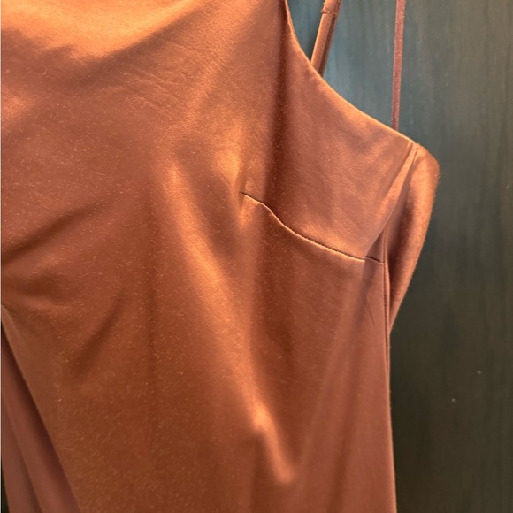 Express Satin Cowl Neck Midi Slip Dress - Picture 2 of 10